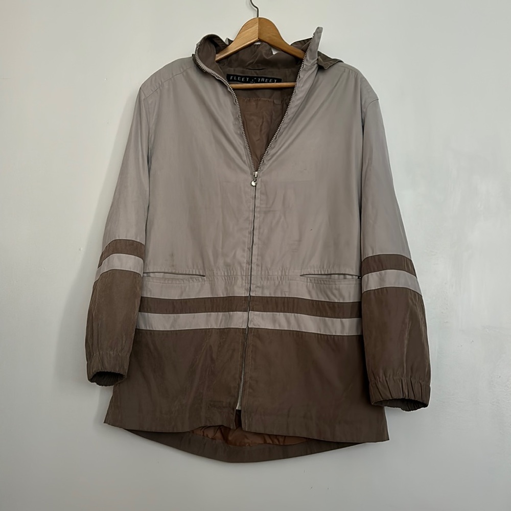 FLEET STREET Vintage Coat Tan and Brown.